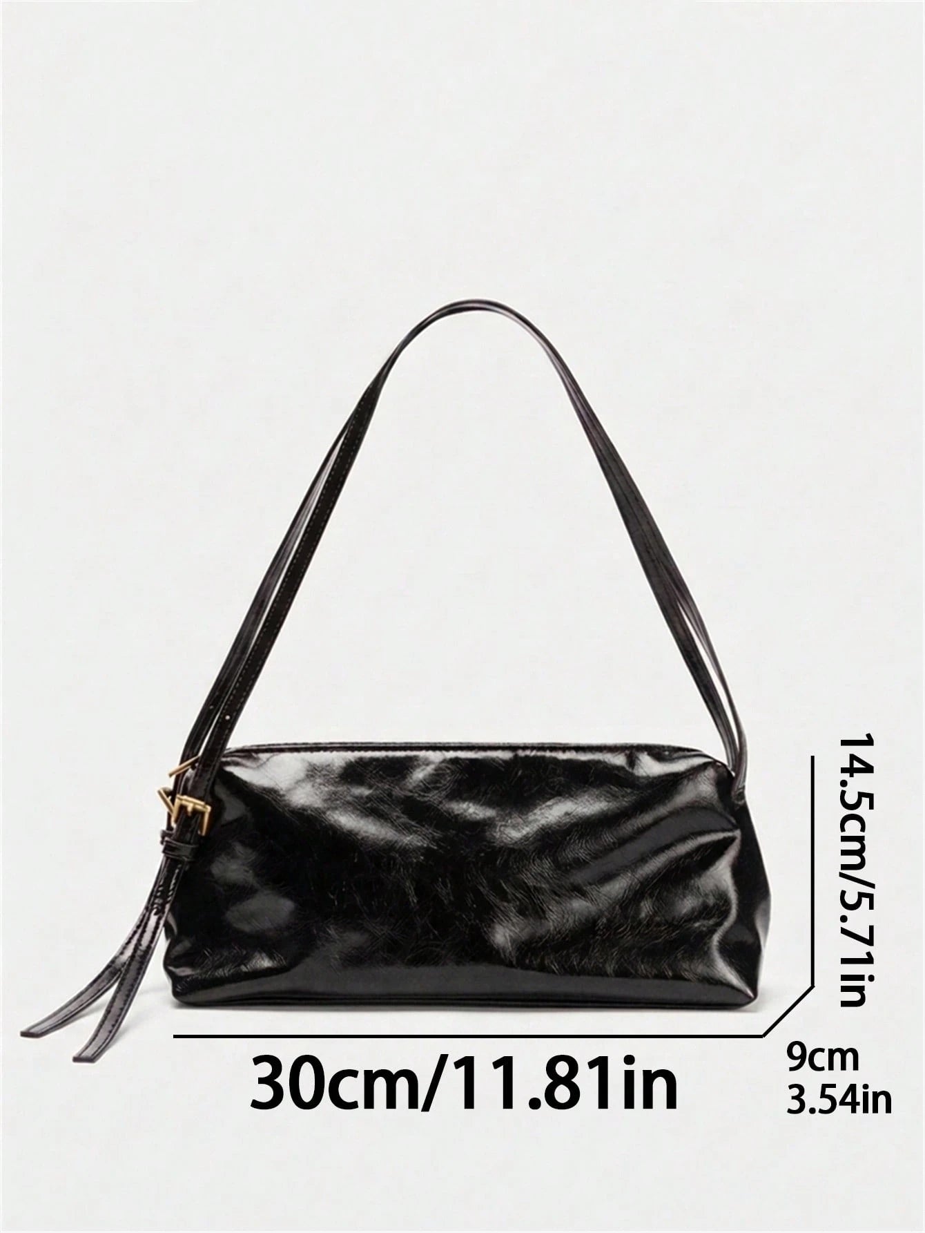 Women's Burgundy Minimalist Shoulder Bag With Adjustable Strap, Long Shoulder Bag Suitable For Daily And Work Use