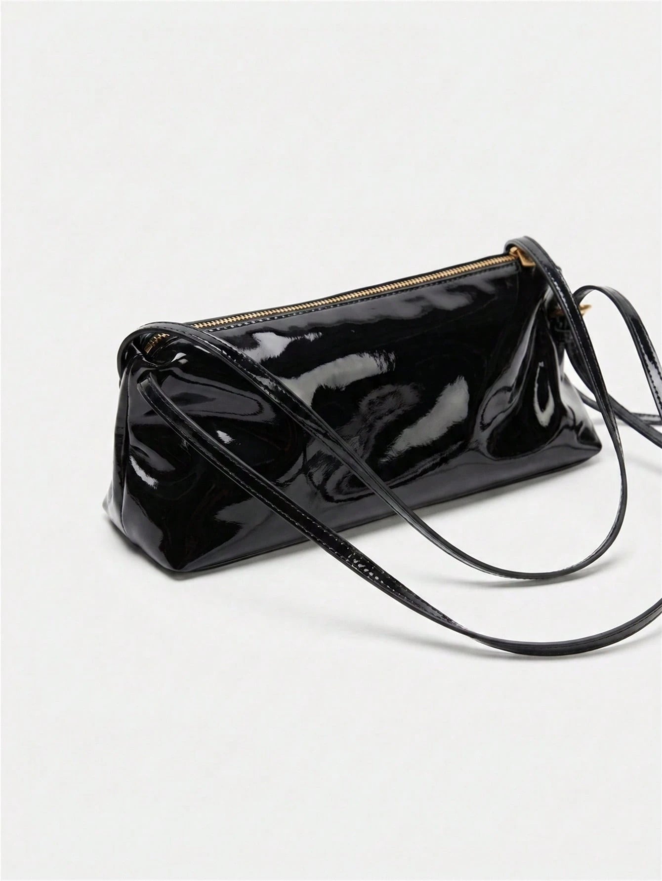 Women's Burgundy Minimalist Shoulder Bag With Adjustable Strap, Long Shoulder Bag Suitable For Daily And Work Use