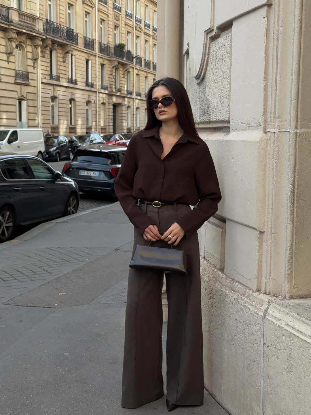 Women's Casual Loose Elegant Polo Collar Long Sleeve Shirt, Minimalist Style, Suitable For All Seasons, Perfect For Commuting, Office And Home Wear