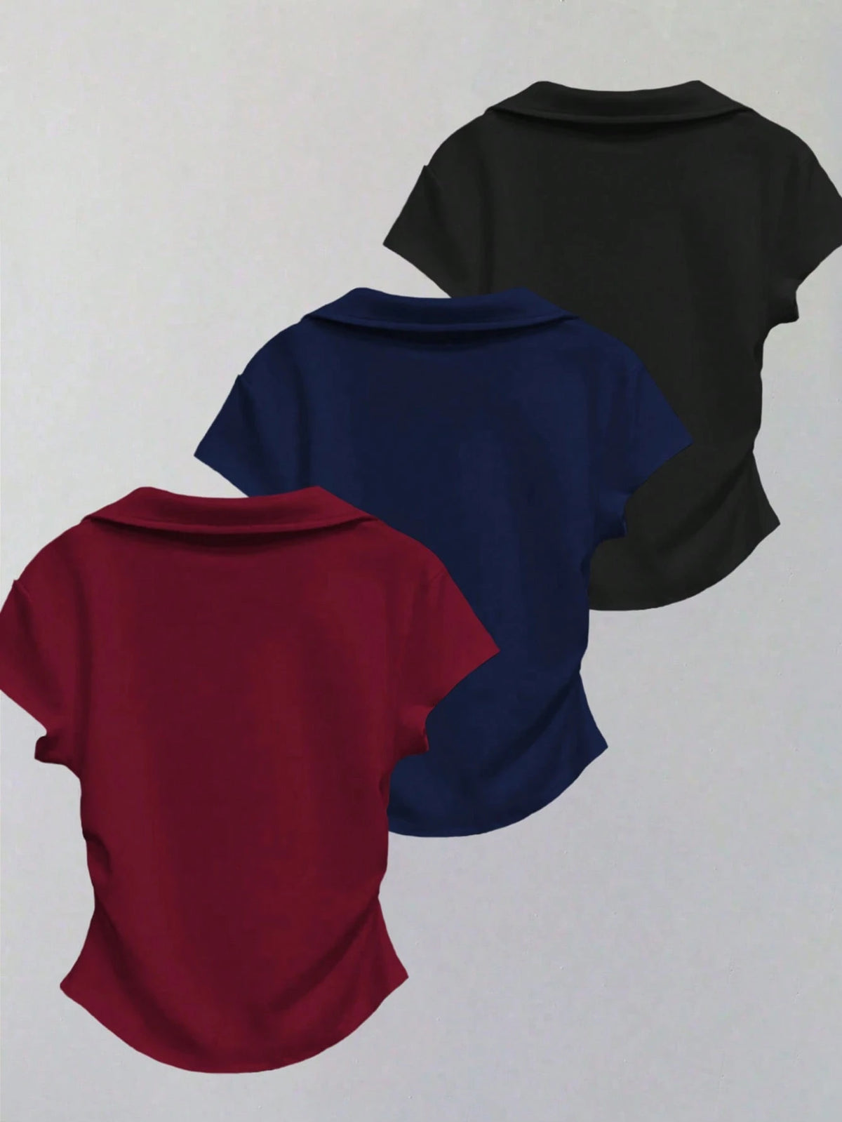 Women's Casual Solid Color Short Sleeve T-Shirt Top, Versatile For Summer