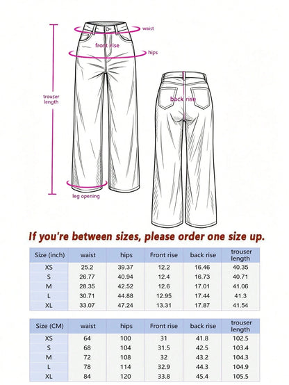 Women's Casual Wide Leg Pants, Loose Fashion Solid Color Unique Belt Design, Suitable For Office And Daily Wear Spring, Office Siren