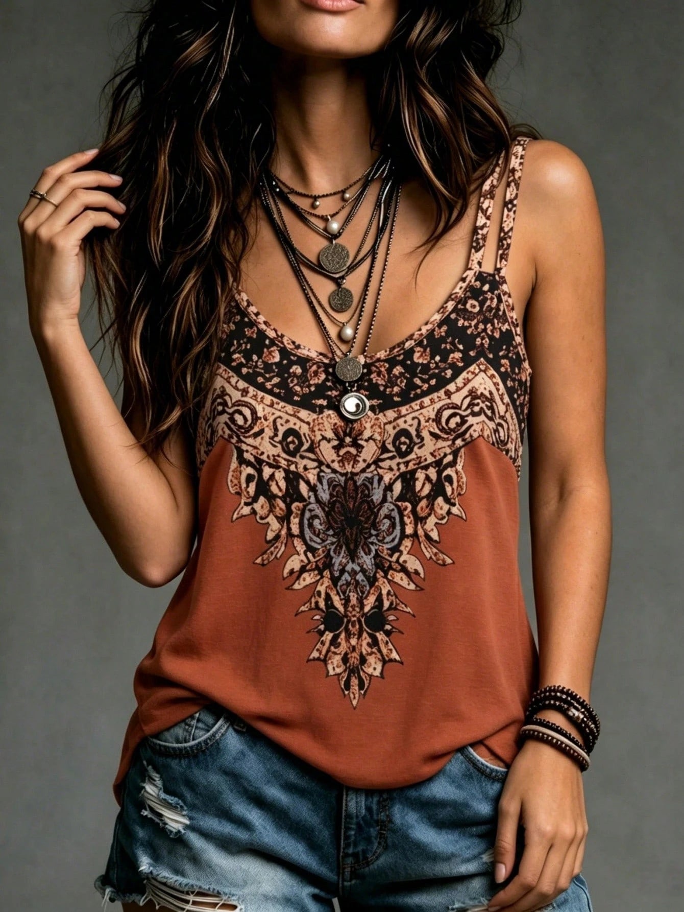 Women's Colorblock Casual Versatile Daily Wear Camisole Top