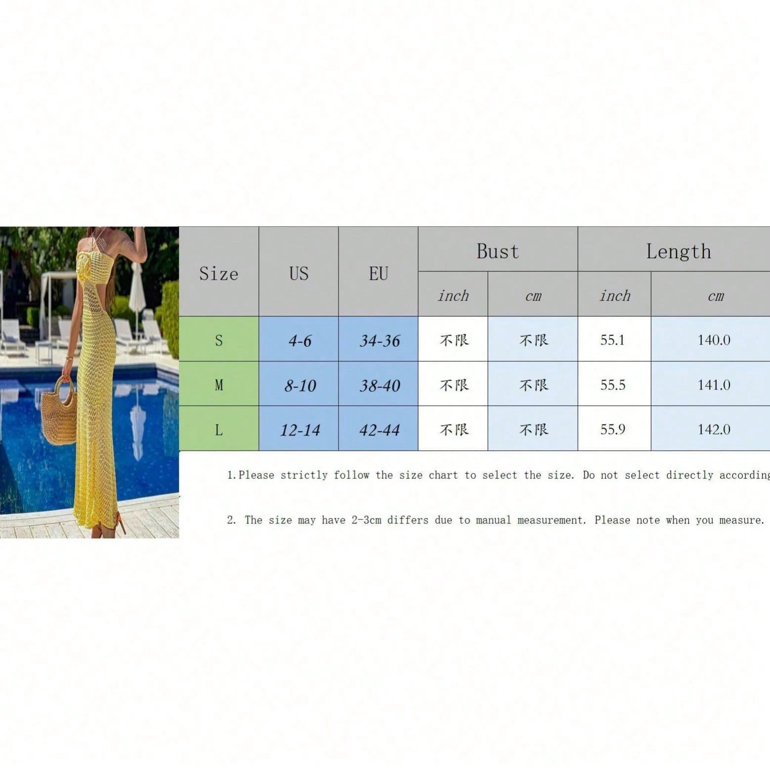 Women's Crochet Knit Maxi Dress With Fringe Sexy See Through Cutout Halter Backless Boho Style Beach Party Vacation Summer Outfit Resort Wear