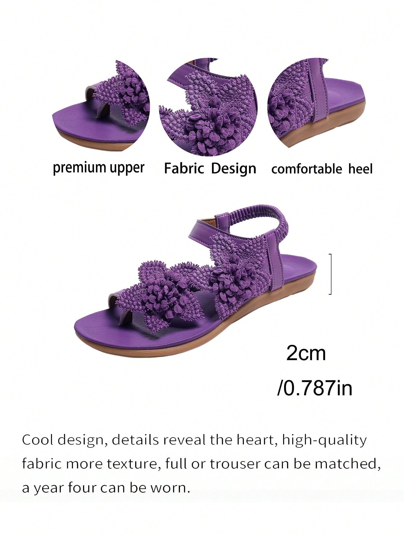 Women's Elegant Floral Decor Shoes, Cute Open Toe Design, Summer Fairy Tale Style Vacation Sandals. Runs Small