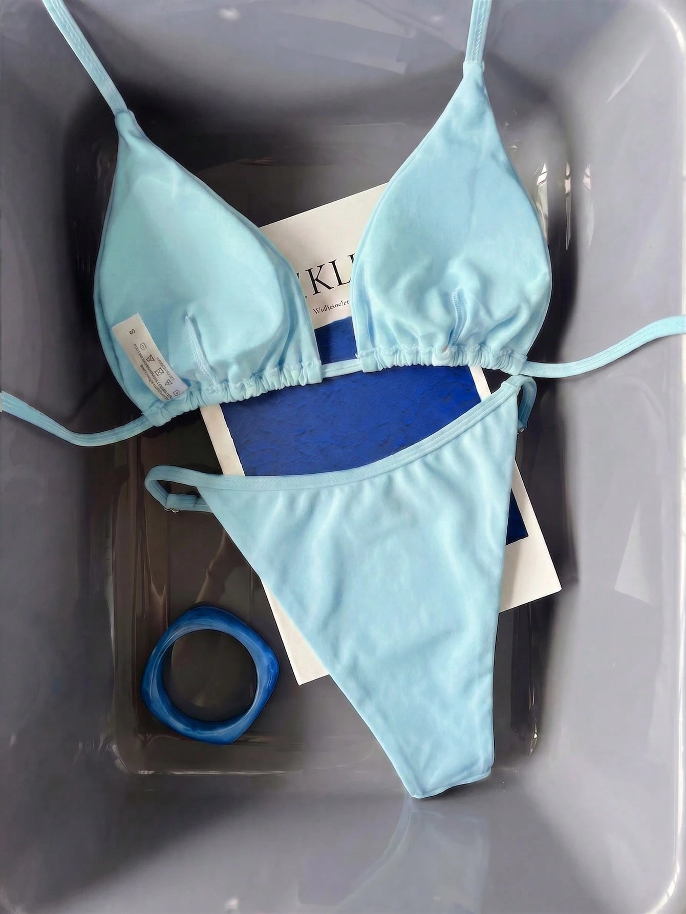 Women's Elegant Halter Neck Swimsuit Set, Suitable For Spring/Summer Beach Vacation, Seaside Activities And Holiday Wear