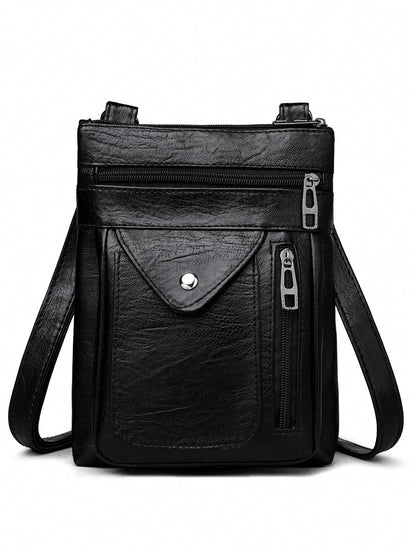 Women's Fashion Mini Shoulder Bag, Rivet Decor Crossbody Bag For Shopping And Traveling, Phone And Coin Purse