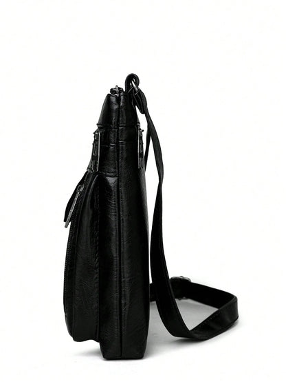 Women's Fashion Mini Shoulder Bag, Rivet Decor Crossbody Bag For Shopping And Traveling, Phone And Coin Purse