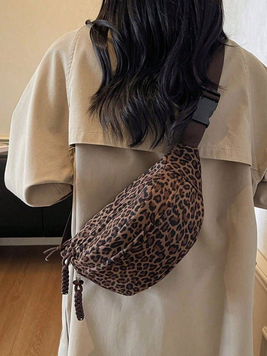 Women's Fashion Oblique Shoulder Chest Bag & Waist Bag Casual Handbag