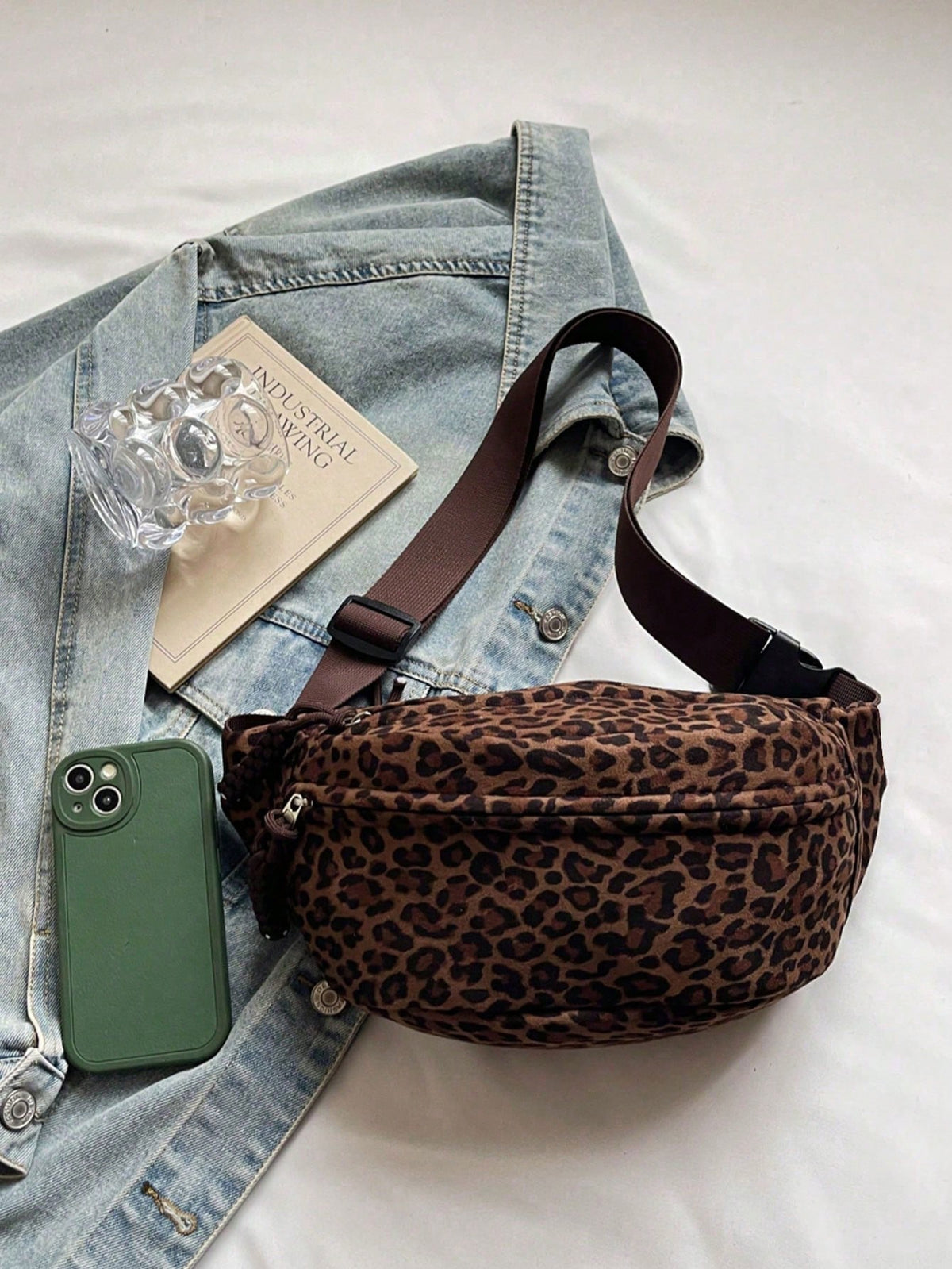 Women's Fashion Oblique Shoulder Chest Bag & Waist Bag Casual Handbag