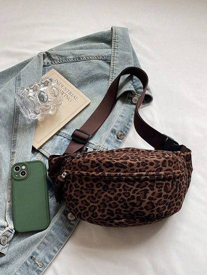 Women's Fashion Oblique Shoulder Chest Bag & Waist Bag Casual Handbag