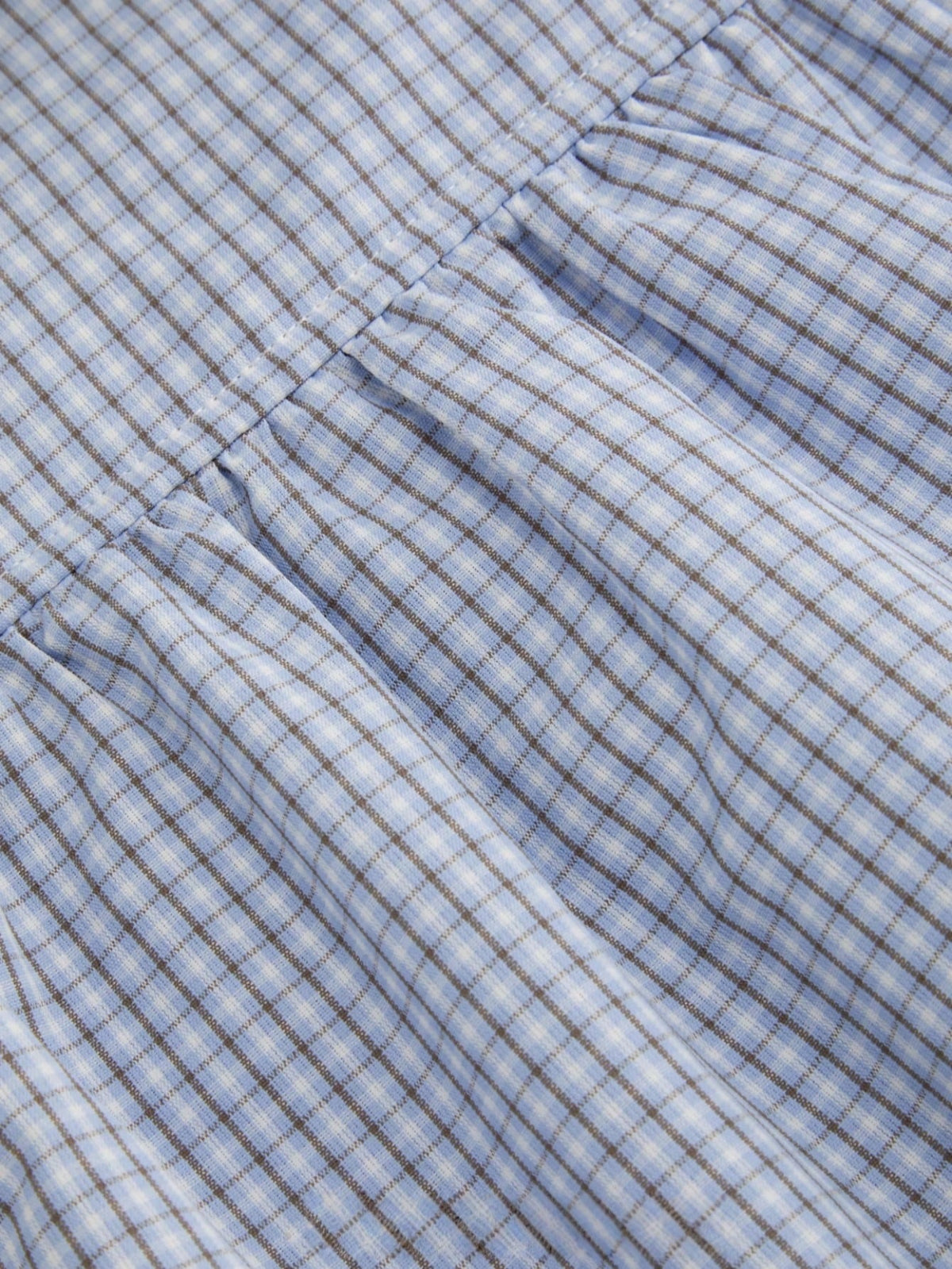 Women's Fashion Plaid Short Sleeve Shirt Summer