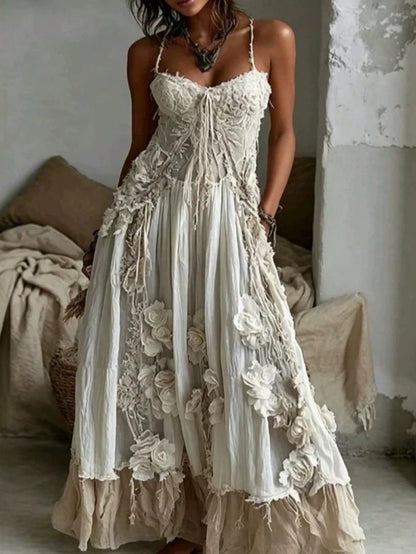 Women's Printing Sleeveless Summer Vacation Long Dress Elegant Wedding Guest Dress Formal Party Prom Dress