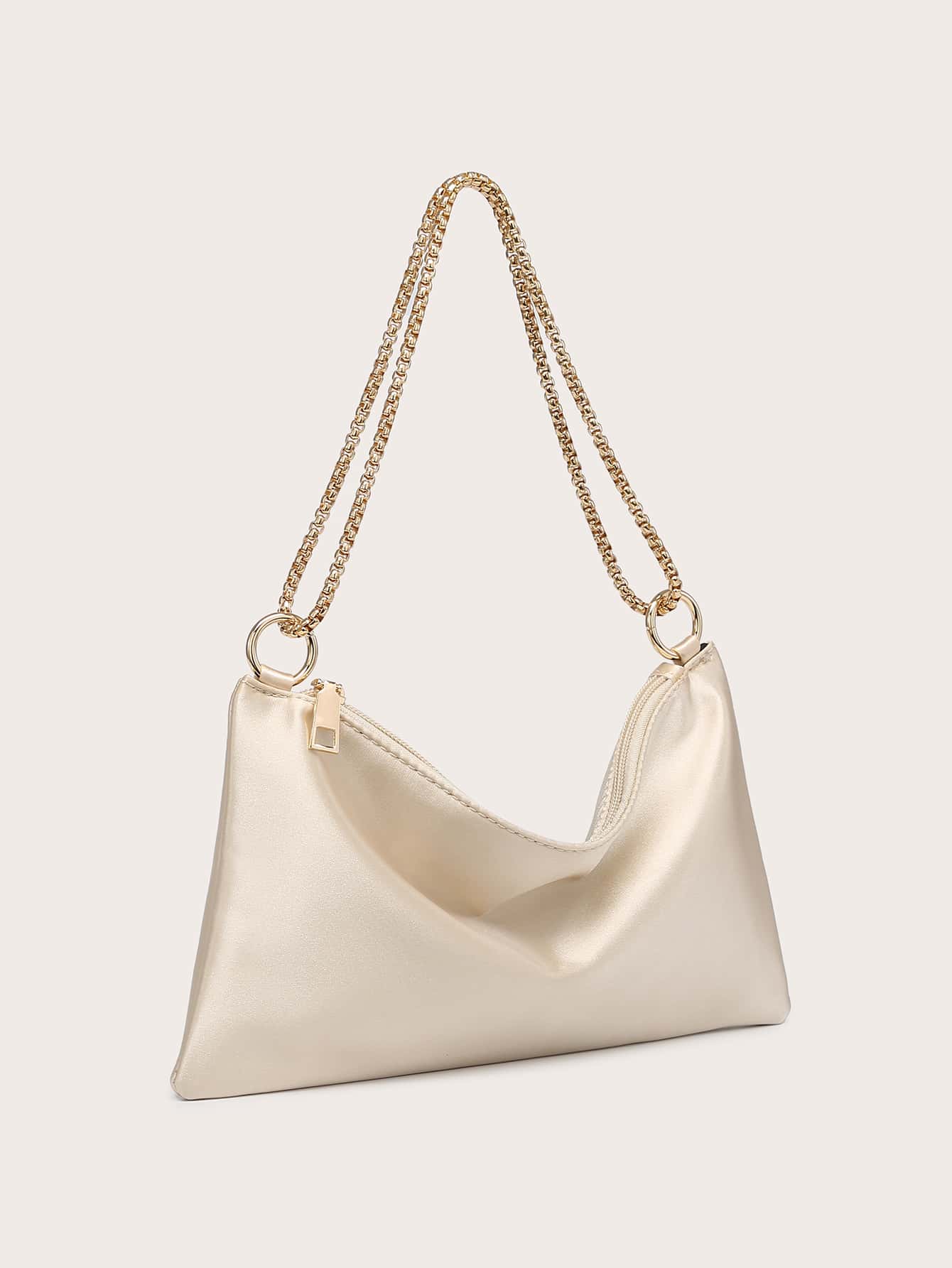 Women's Silk Satin Crossbody Evening Bag, Decorated With Rhinestones, Fashionable, Lightweight, Compact, Suitable For Parties And Outings.