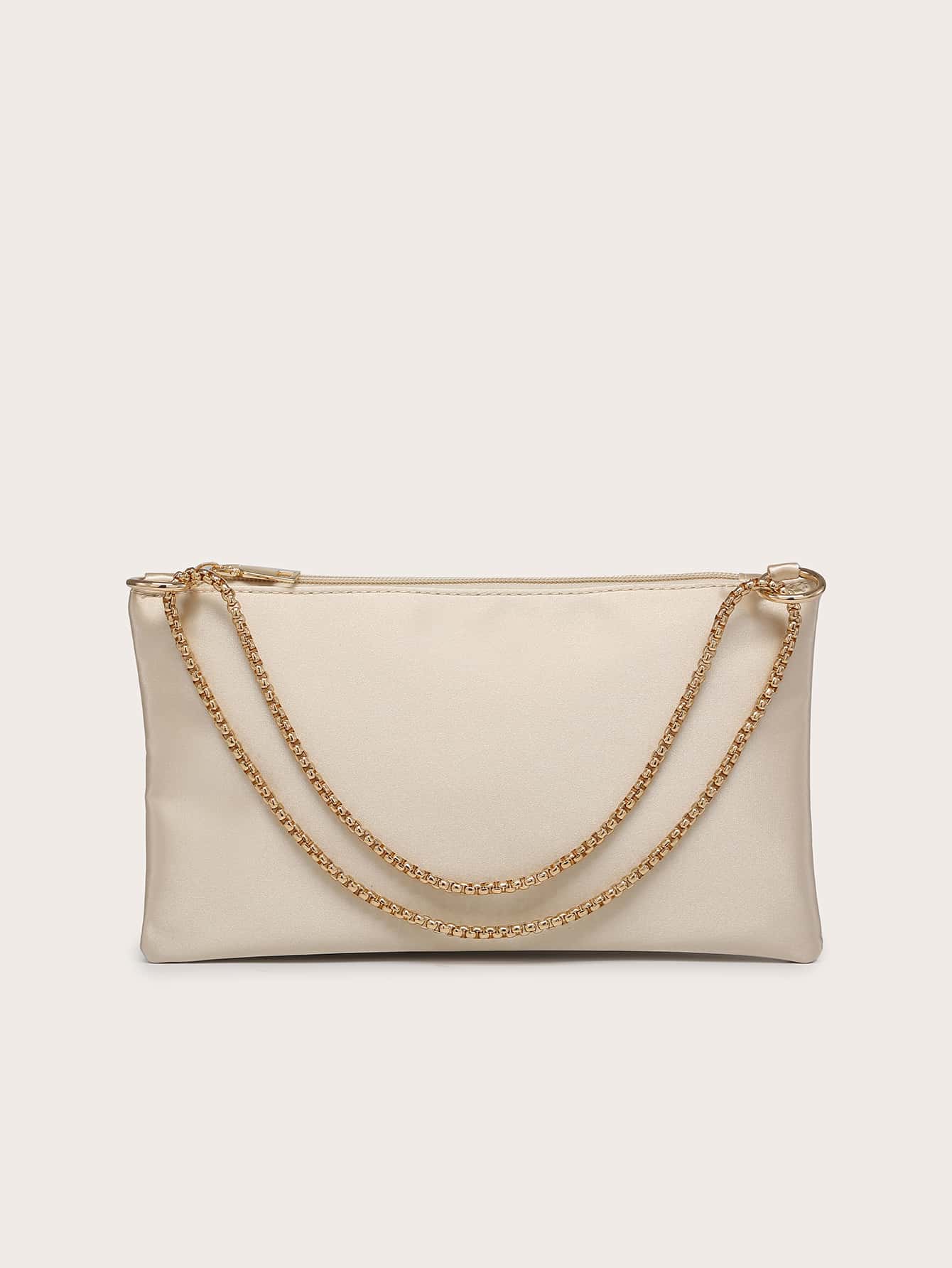 Women's Silk Satin Crossbody Evening Bag, Decorated With Rhinestones, Fashionable, Lightweight, Compact, Suitable For Parties And Outings.