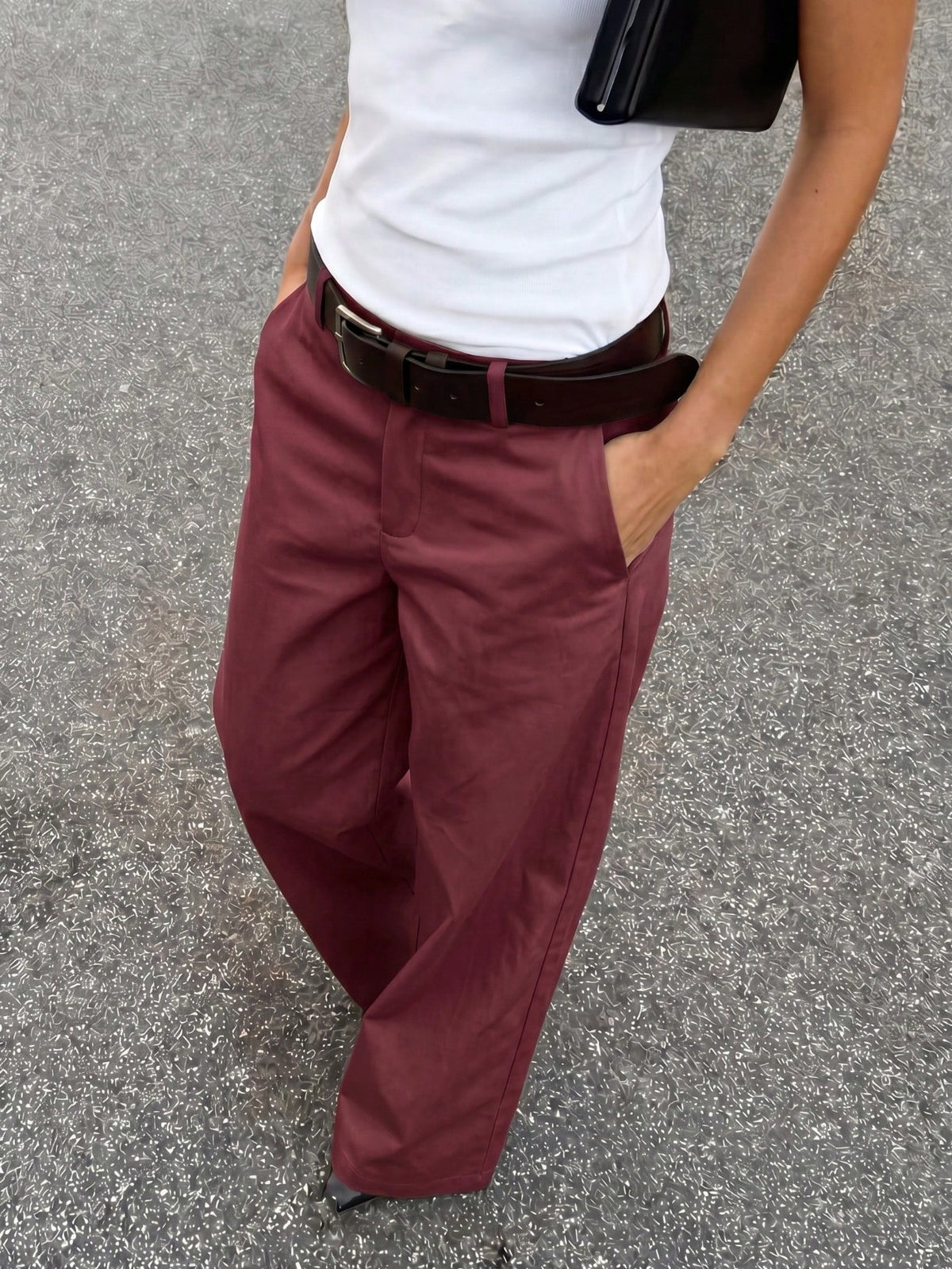 Women's Solid Color Wide Leg Pants, All Season, Casual, Office, Back To School, Party, Summer Long Pants