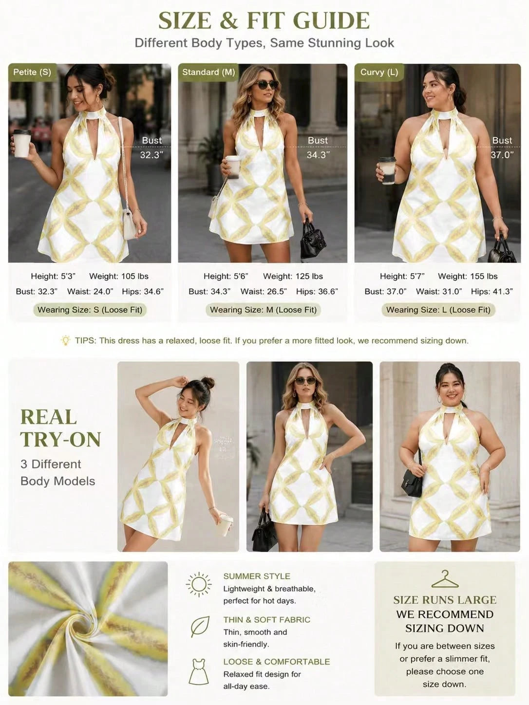 Women's Spring/Summer New Fashion Elegant Casual Minimalist Commute Vacation Street Style Round Neck Tie-Up Fitted Back Sleeveless Floral Digital Print Deep V-Neck Spaghetti Strap Sleeveless Short Dre