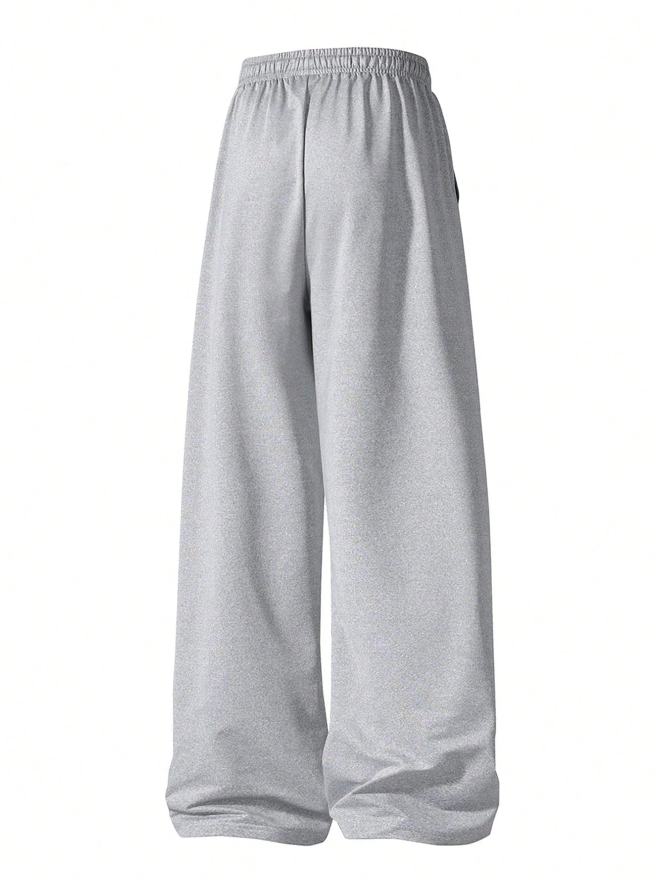 Women's Straight Leg Casual Sweatpants, Fashionable Minimalist Elastic Waist With Side Pockets Sports