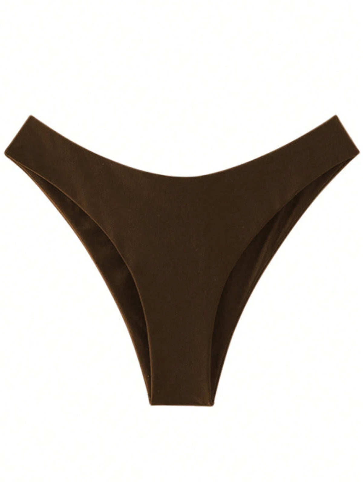 Women's Summer Beach Sexy Solid Color Low Waist Bikini Triangle Bottoms