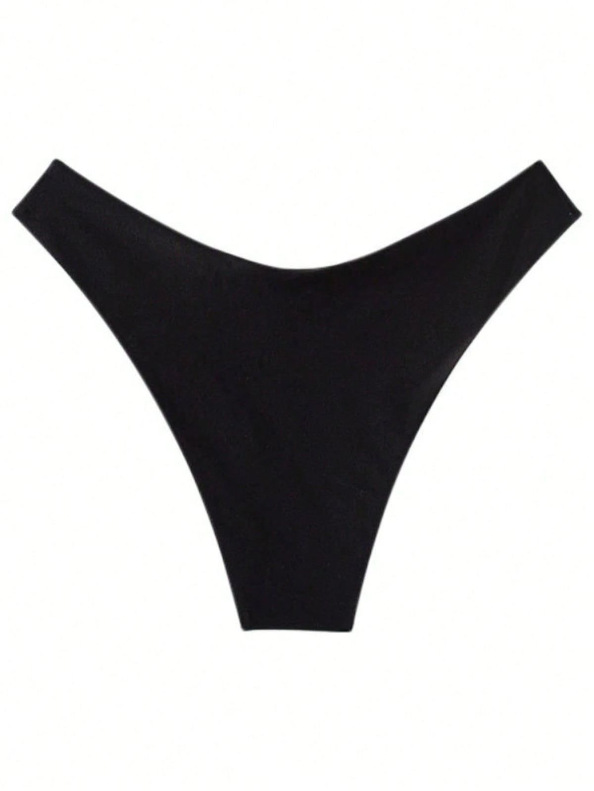 Women's Summer Beach Sexy Solid Color Low Waist Bikini Triangle Bottoms