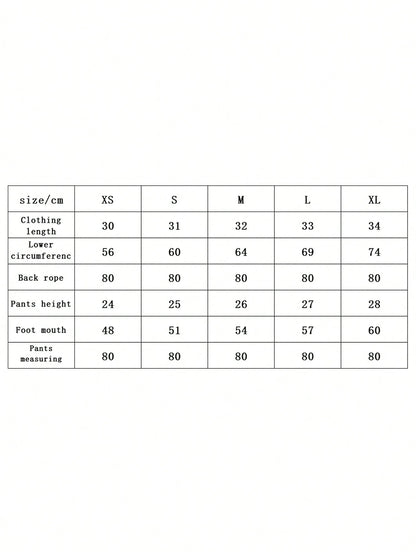 Women's Summer Bikini Set Solid Color V-Neck Tank Tops With Lemon Print Low Waist Thong 2 Pcs Swimsuit