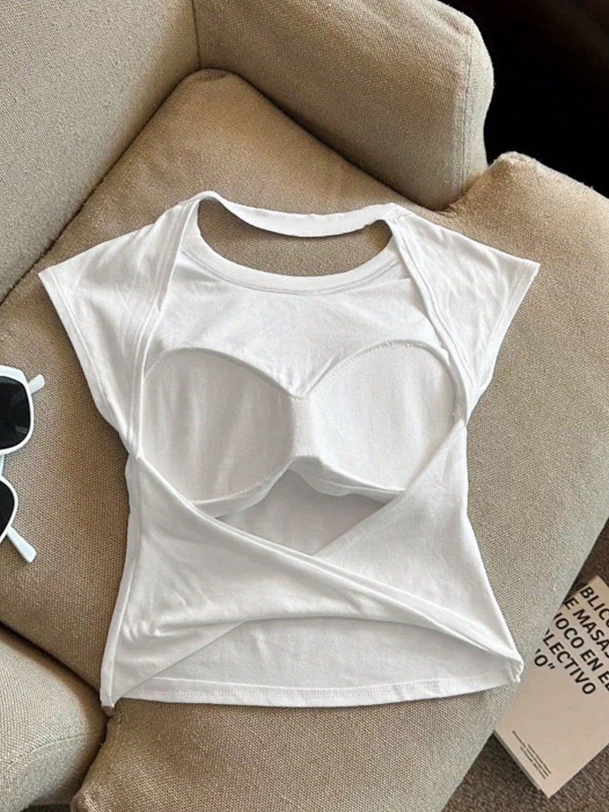 Women's Summer Solid Color Backless Casual Versatile Workout Sleeveless Tank Top