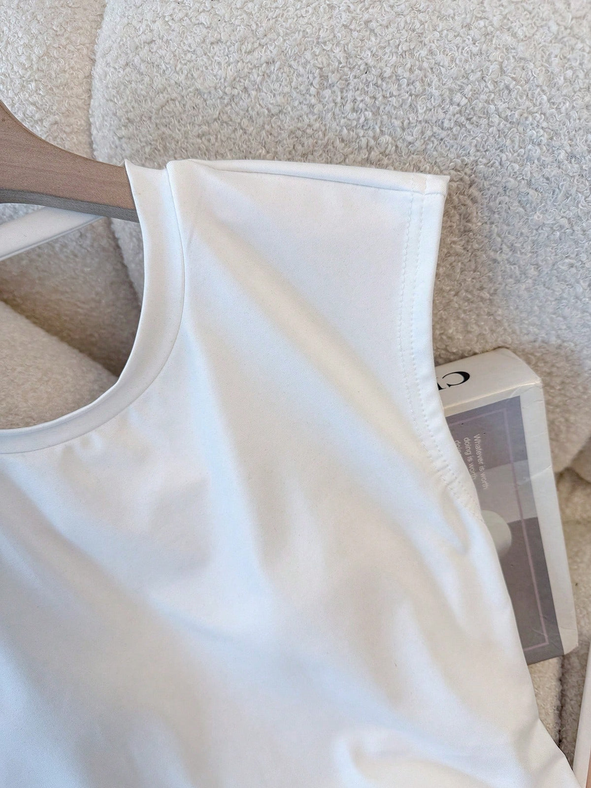 Women's Summer Solid Color Backless Casual Versatile Workout Sleeveless Tank Top