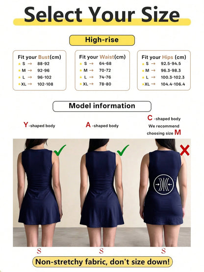 Women's Twist Knot Waist Short Dress, Sexy Slim A-Line Mini Dress, Spring/Summer Casual/Date Outfit Elegant, Vacationcore