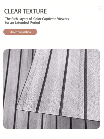 Wood Grain Self-Adhesive 3D Wall Panel- Suitable For Bedrooms, TV Background Walls And Ceilings; Self-Adhesive Grid Texture Wallpaper- Easy-To-Install Removable Decorative Sticker, Grid Wall Decal