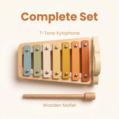 Wooden Xylophone Toy, Perfect Birthday/Christmas Gift For Kids, Musical Instrument With Mallet, Educational Sensory Toy For Toddlers