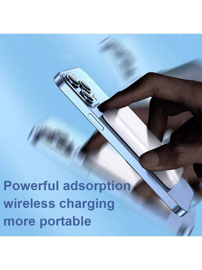 XBJ 5000/10000mAh Magnetic Wireless Power Bank, 22.5W Fast Charging Portable Magnetic Phone Charger, Mini Compact External Battery Pack Compatible With IPhone & Android Smartphones, Portable Emergency