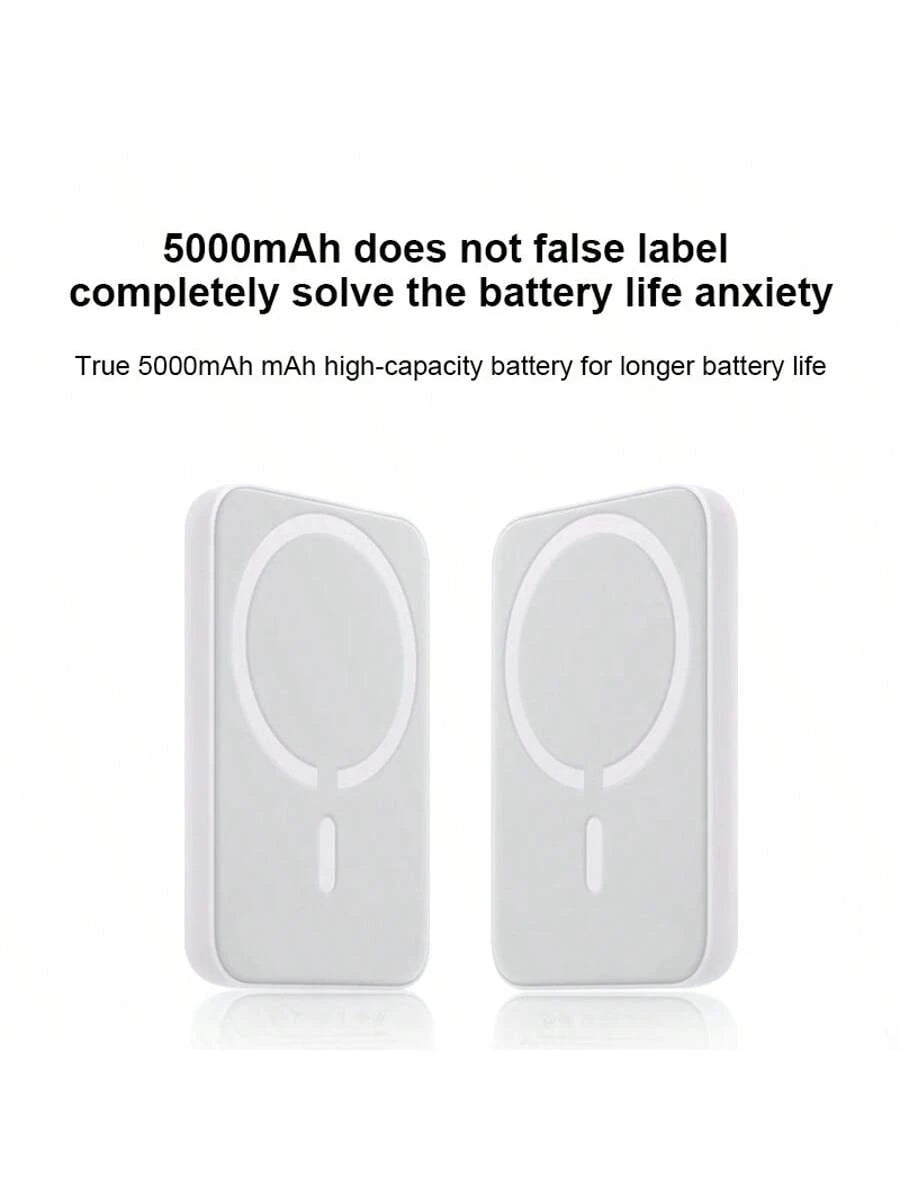 XBJ 5000/10000mAh Magnetic Wireless Power Bank, 22.5W Fast Charging Portable Magnetic Phone Charger, Mini Compact External Battery Pack Compatible With IPhone & Android Smartphones, Portable Emergency