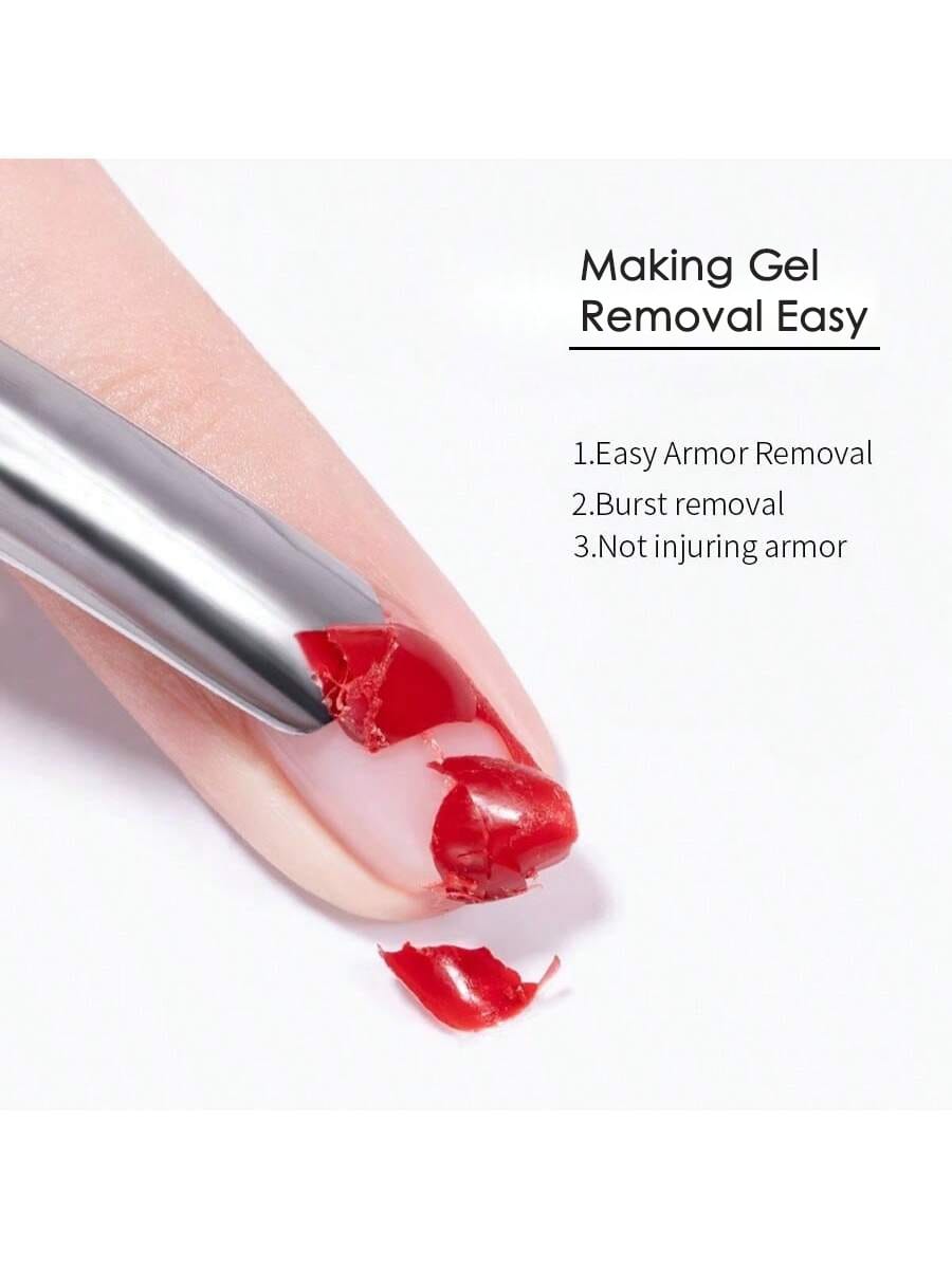 XEIJAYI Nail Polish Remover Gel, Quick-Dissolving Nail Polish Remover, Non-Damaging Nail Polish Remover, Nail Polish Remover Set With Steel Pusher And Nail File