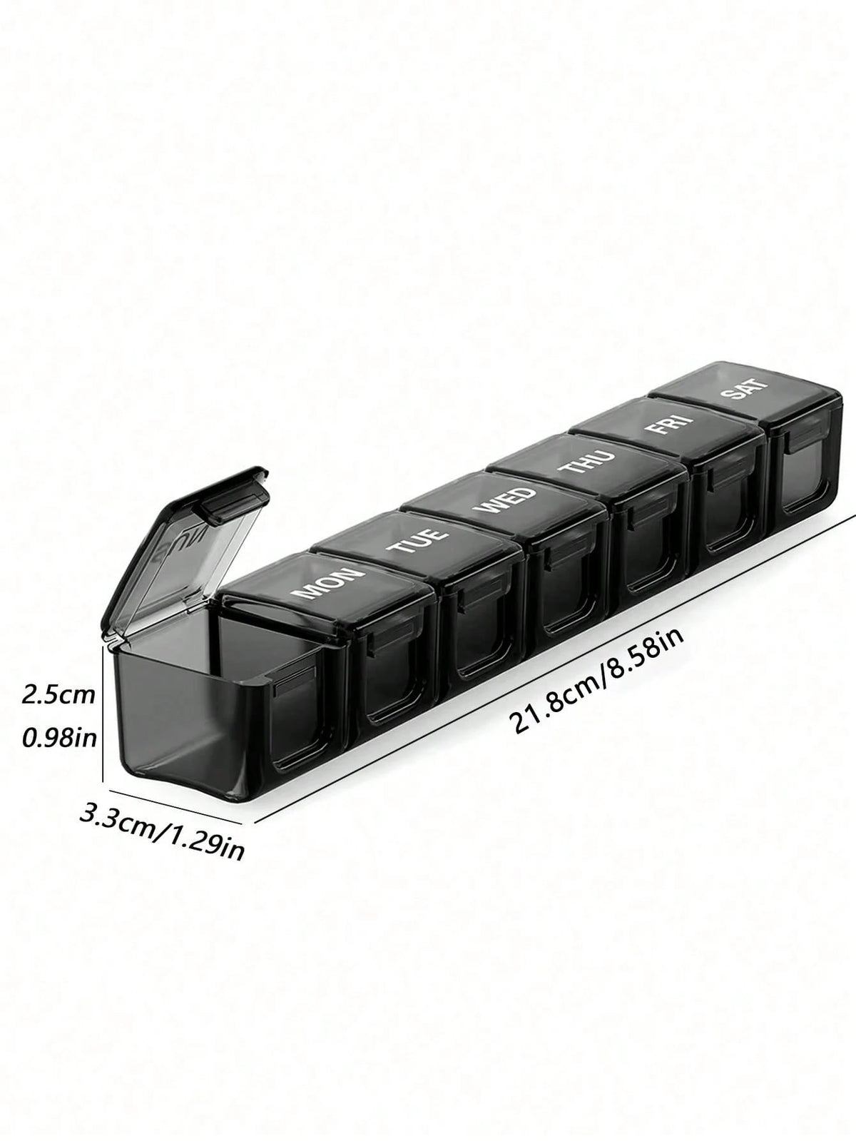 XL Weekly Pill Organizer, 7 Day Large Pill Box, Extra Large Daily Medication Organizer, Travel Pill Container, Pill Holder