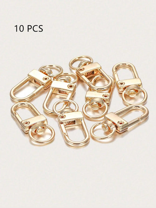 Yogodlns 10pcs DIY Bag Accessories Rotating Buckle Zinc Alloy Bag Hook Buckle Key Chain DIY Accessories Replacement Removeable Solid Shoulder Bag Handle Bag For Teen Girls Women College Students Rooki