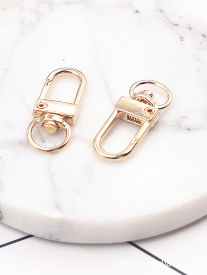 Yogodlns 10pcs DIY Bag Accessories Rotating Buckle Zinc Alloy Bag Hook Buckle Key Chain DIY Accessories Replacement Removeable Solid Shoulder Bag Handle Bag For Teen Girls Women College Students Rooki