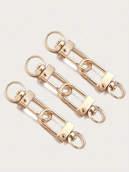 Yogodlns 10pcs DIY Bag Accessories Rotating Buckle Zinc Alloy Bag Hook Buckle Key Chain DIY Accessories Replacement Removeable Solid Shoulder Bag Handle Bag For Teen Girls Women College Students Rooki