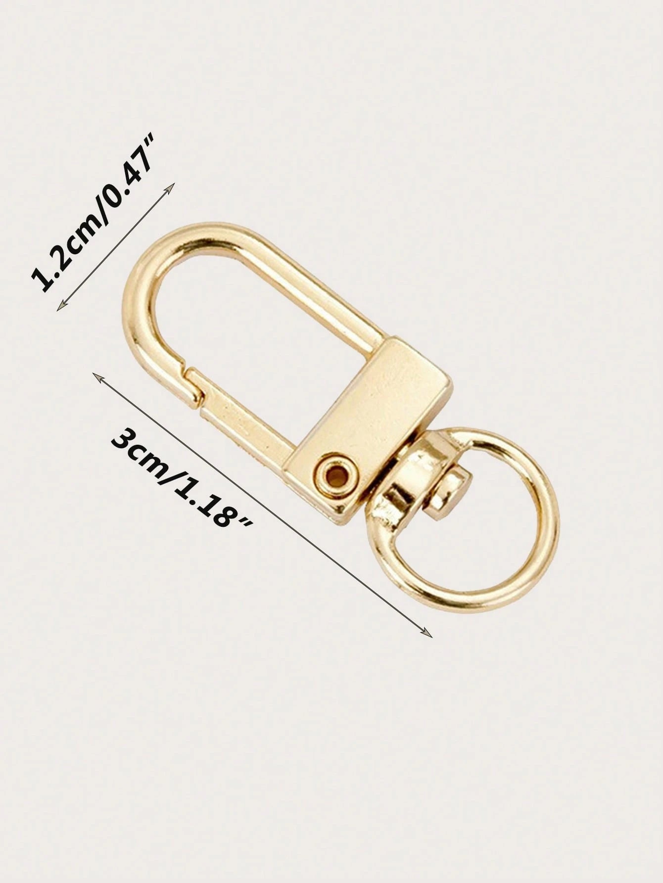 Yogodlns 10pcs DIY Bag Accessories Rotating Buckle Zinc Alloy Bag Hook Buckle Key Chain DIY Accessories Replacement Removeable Solid Shoulder Bag Handle Bag For Teen Girls Women College Students Rooki