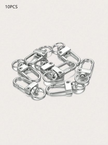 Yogodlns 10pcs DIY Bag Accessories Rotating Buckle Zinc Alloy Bag Hook Buckle Key Chain DIY Accessories Replacement Removeable Solid Shoulder Bag Handle Bag For Teen Girls Women College Students Rooki