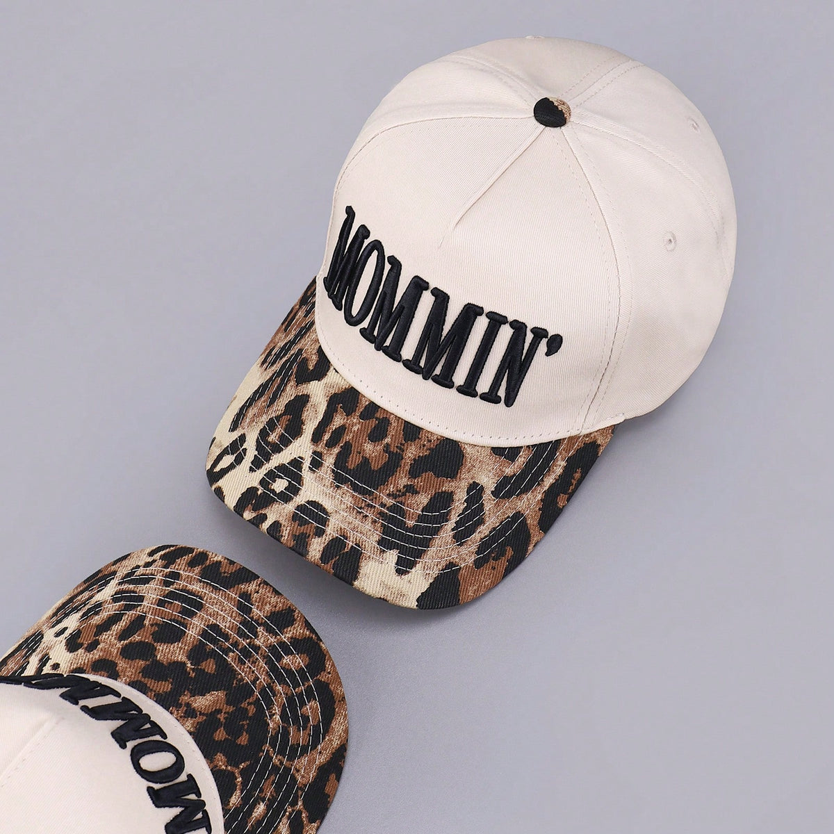 ZHUGLO Mommin Trucker Hat For Women Embroidered Mom Baseball Cap Adjustable Canvas Vintage Hat For Casual Wear