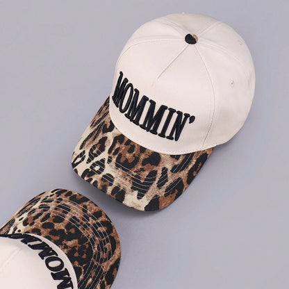 ZHUGLO Mommin Trucker Hat For Women Embroidered Mom Baseball Cap Adjustable Canvas Vintage Hat For Casual Wear