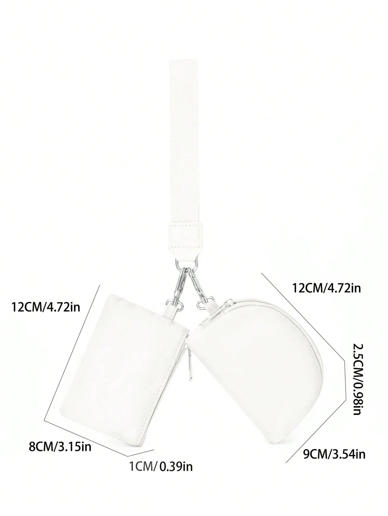 Zipper Dual Pocket Portable Keychain Wallet, Women's Pocket Wallet, Wallet, Mini Wallet, Clutch, Coin Purse