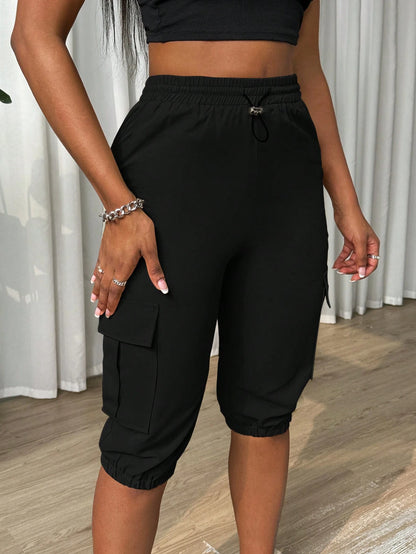 Zolique Ladies' Solid Color Simple Daily Casual Pants