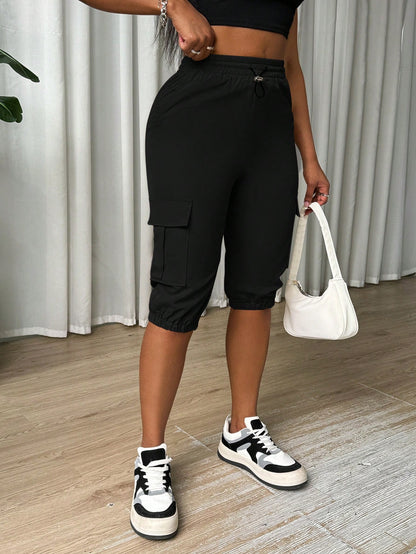 Zolique Ladies' Solid Color Simple Daily Casual Pants