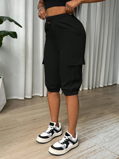 Zolique Ladies' Solid Color Simple Daily Casual Pants